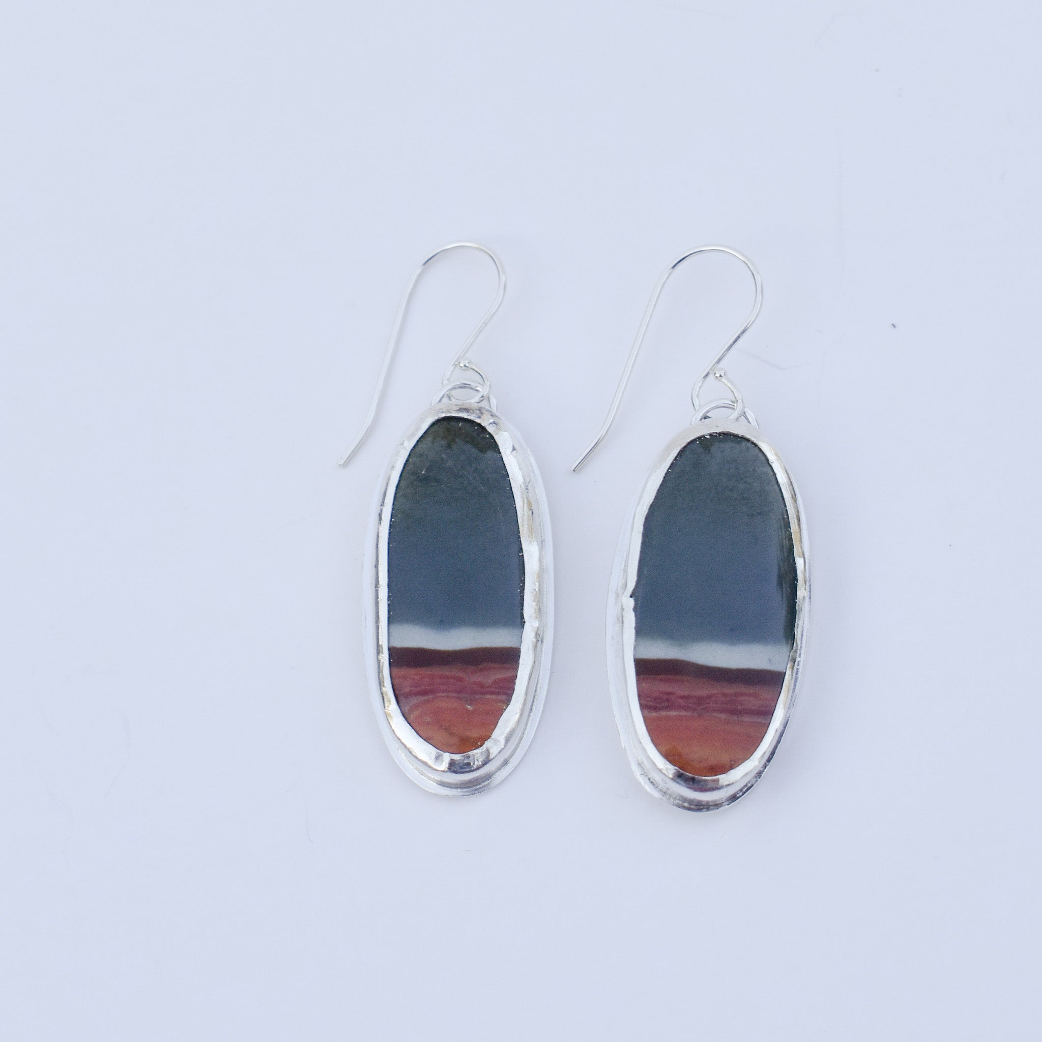 Picture Jasper Earrings