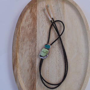 Turquoise and Chrysoprase Bolo Tie