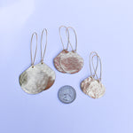 Load image into Gallery viewer, Moon Drop Earrings in Brass
