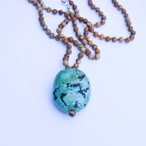 Turquoise Chunk Necklace II