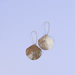 Load image into Gallery viewer, Moon Drop Earrings in Brass
