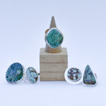 Load image into Gallery viewer, #8 Turquoise Halo Ring size 8
