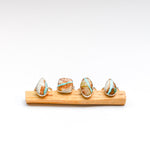 Load image into Gallery viewer, Royston Ribbon Turquoise ring size 7
