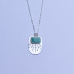 Load image into Gallery viewer, Turquoise Sunburst Necklace
