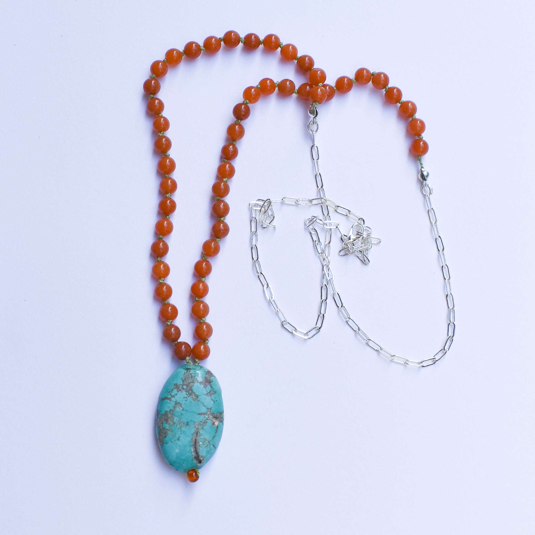 Turquoise Chunk Necklace I