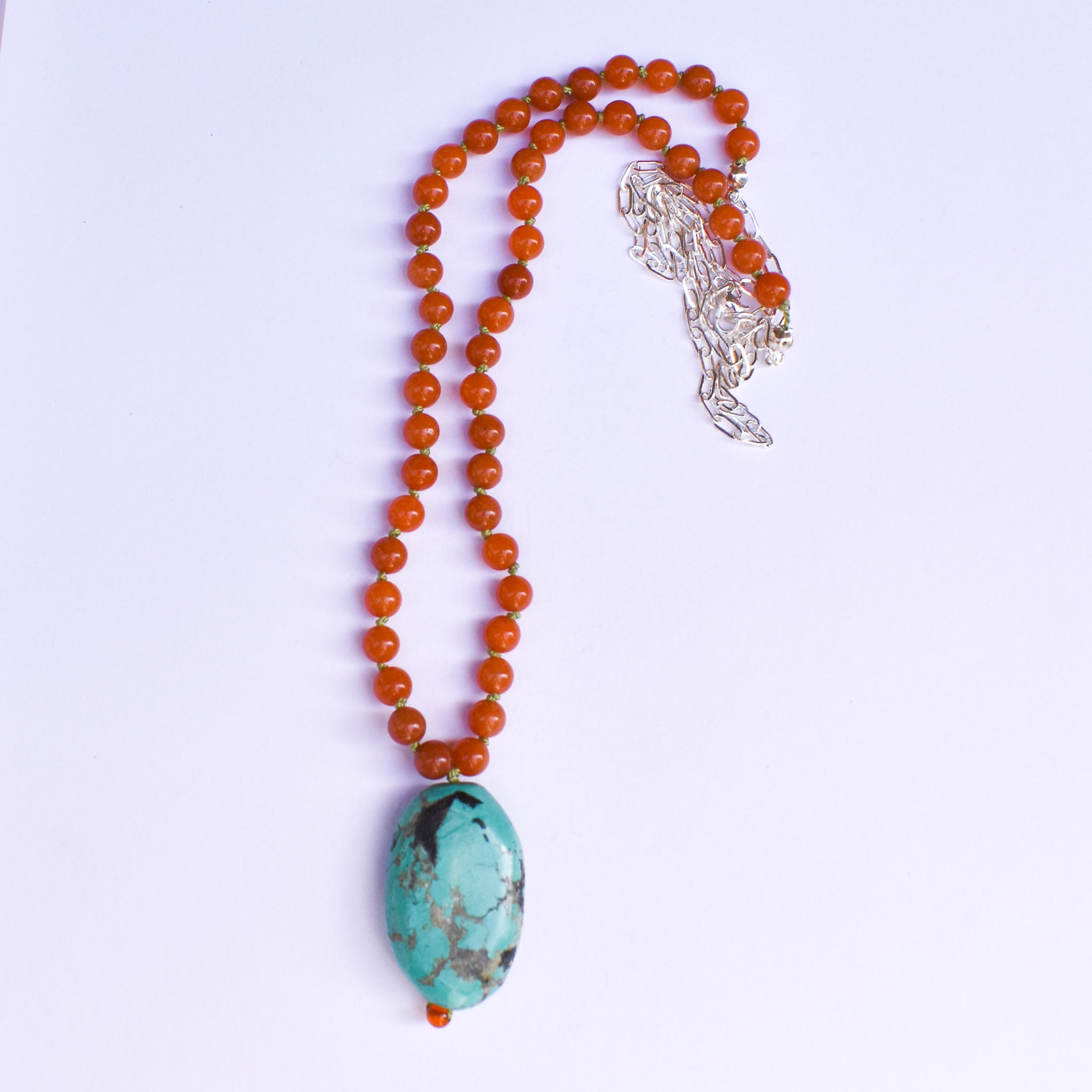 Turquoise Chunk Necklace I