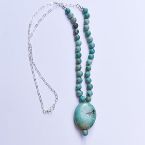 Turquoise Chunk Necklace III