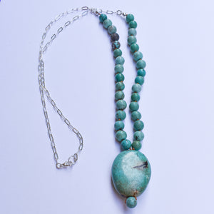 Turquoise Chunk Necklace III