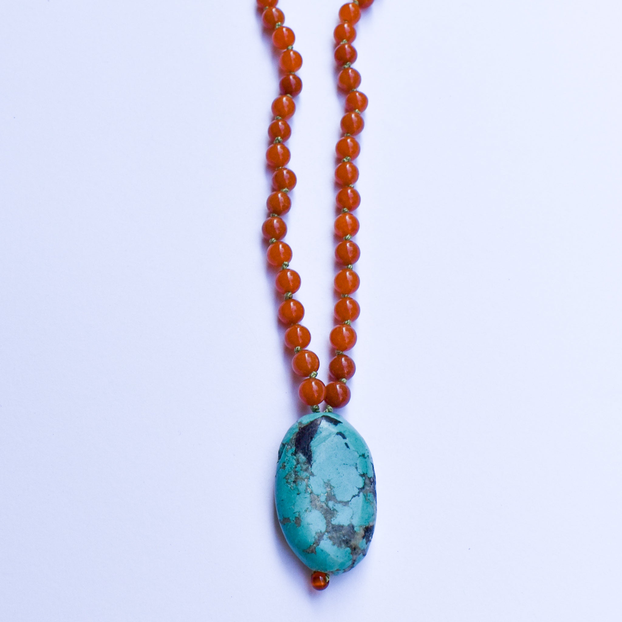 Turquoise Chunk Necklace I