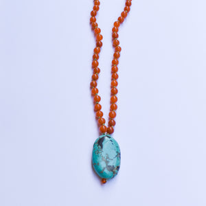 Turquoise Chunk Necklace I