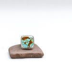 Load image into Gallery viewer, Number 8 turquoise ring size 9.5
