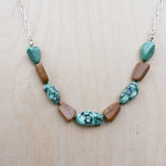 Load image into Gallery viewer, Turquoise and Picture Jasper Garland
