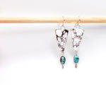 Load image into Gallery viewer, Wild Horse Jasper + Nevada Turquoise Earrings
