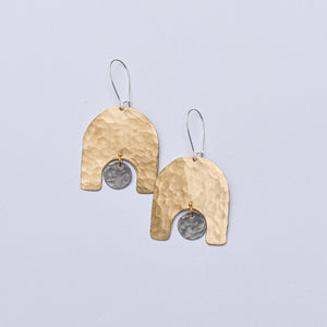 Arch + Moon Earrings