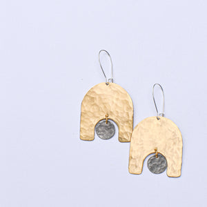 Arch + Moon Earrings