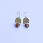 Load image into Gallery viewer, Bell + Stone Earrings
