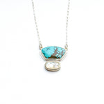 Load image into Gallery viewer, Turquoise + Moonstone Necklace
